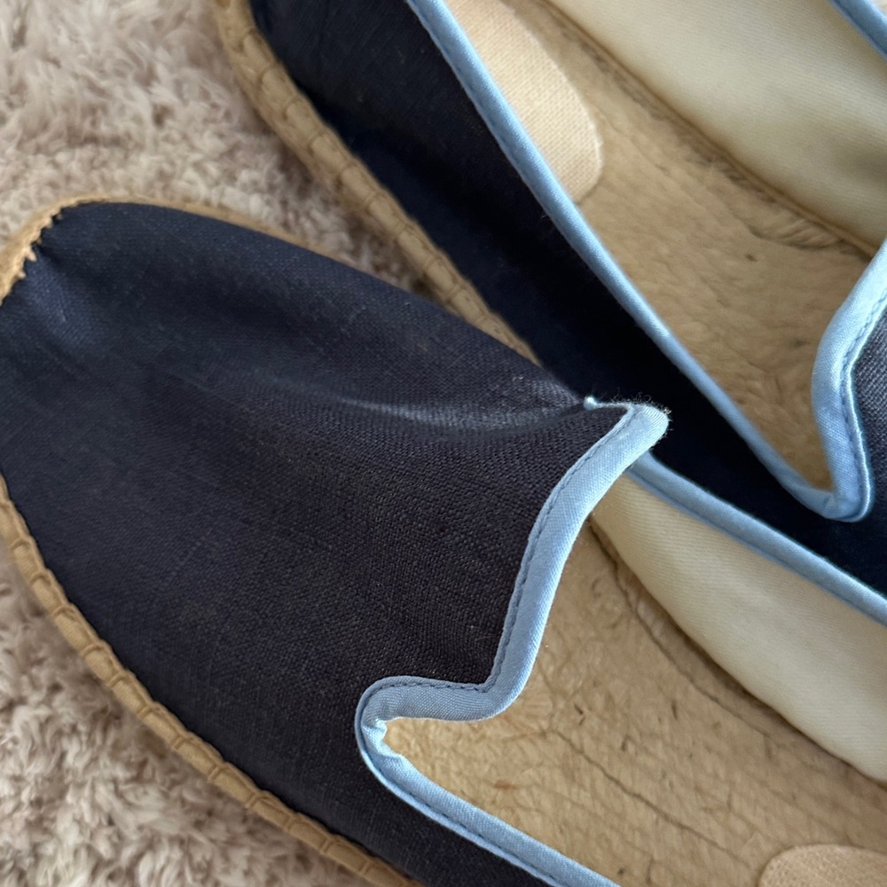 Soludos Navy Espadrilles with Light Blue Edge - Picture 6 of 6